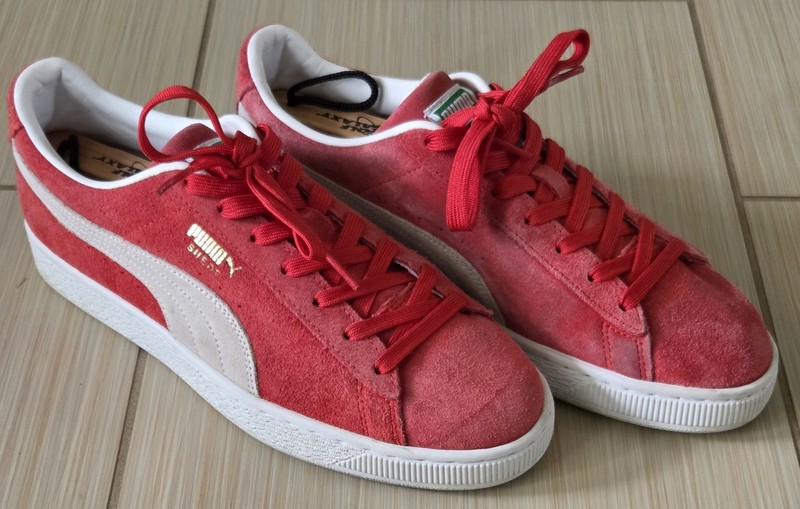 Puma Suede Classic XXI 21 Low Top Red White 374915-02 – Men’s 10
