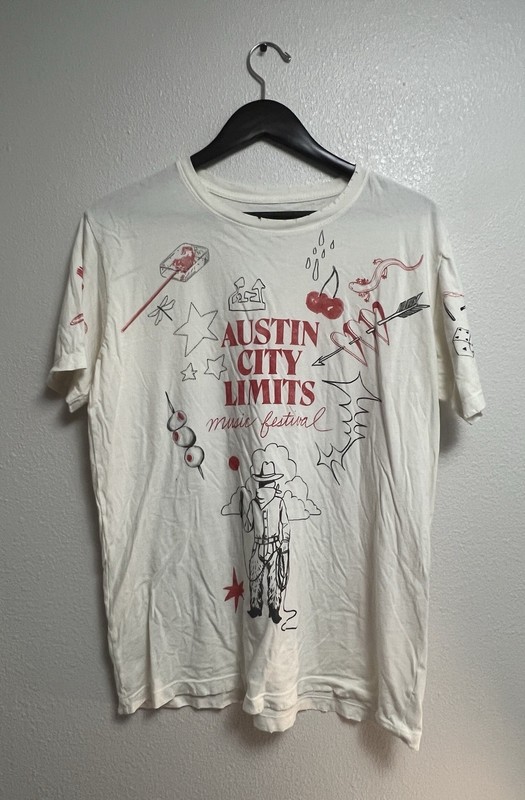 Brandon Maxwell ‘For ACL Festival’ Pre-Distressed Shirt Large Austin City Limits