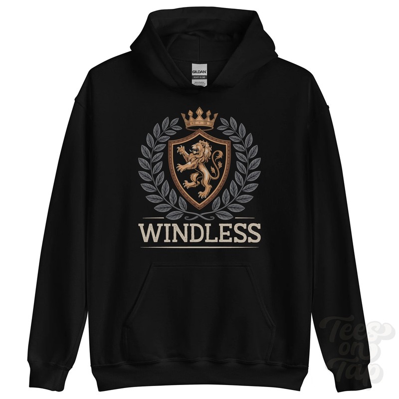 WINDLESS FANTASY COAT OF ARMS HOODIE novelty parody family name crest