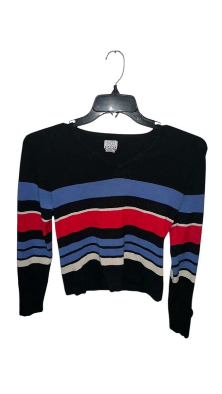 MB Designs Women’s Long Sleeve Sweater size Medium. Colors Black Red Blue White