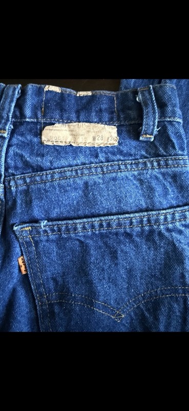Levi’s 1970 VTG Orange Label Straight Jeans Blue Denim Cotton 517 Saddleman