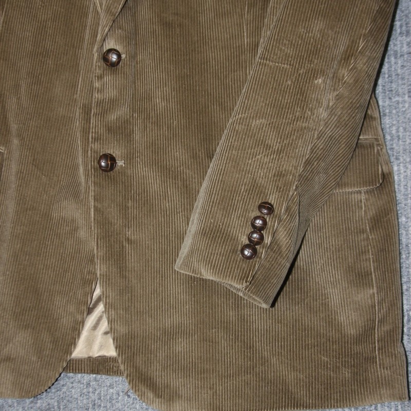 Covington Corduroy Blazer Mens 46R Brown Two Button Sport Coat Jacket gallery