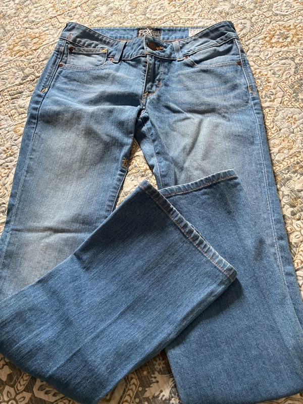 Womens FOX Denim Jeans Size 5/27 Torque Boot Cut