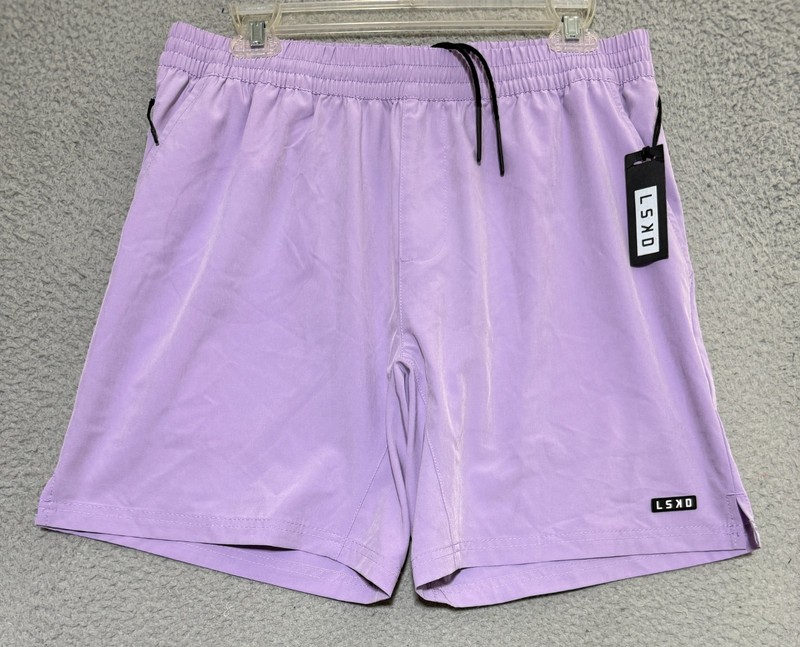 NEW LSKD Intensity 7″ Performance Short Size Large Pale Lilac