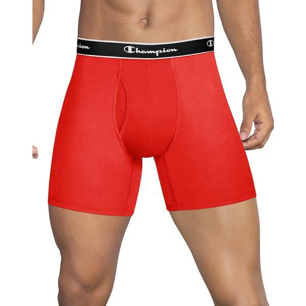 Champion Tech Performance Boxer Briefs 2pk Red and Blue