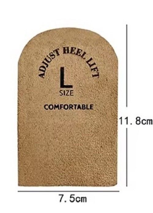 Adust heel lift. 1 pair LARGE, for EU sizes 44 to 47, 3- 5cm adjustable layers
