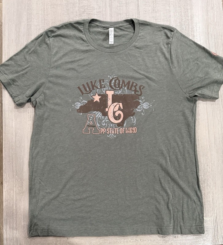 Luke Combs “App State Of Mind” Appalachian State Mountaineers T-shirt - Size XL gallery