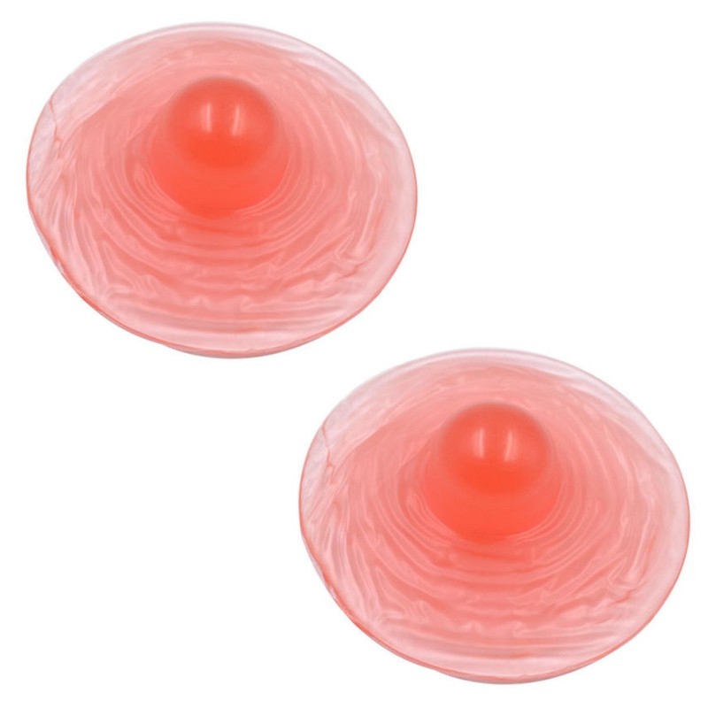 1 Pair Soft Female Silicone Sexy False Nipple Stickers Skin 6.5*2.5cm/2.56*0.1″