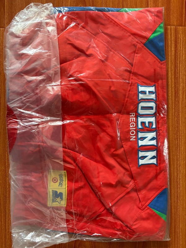 Pokemon x Target Starter Pullover Jacket Red Hoenn Region Size Small In Hand