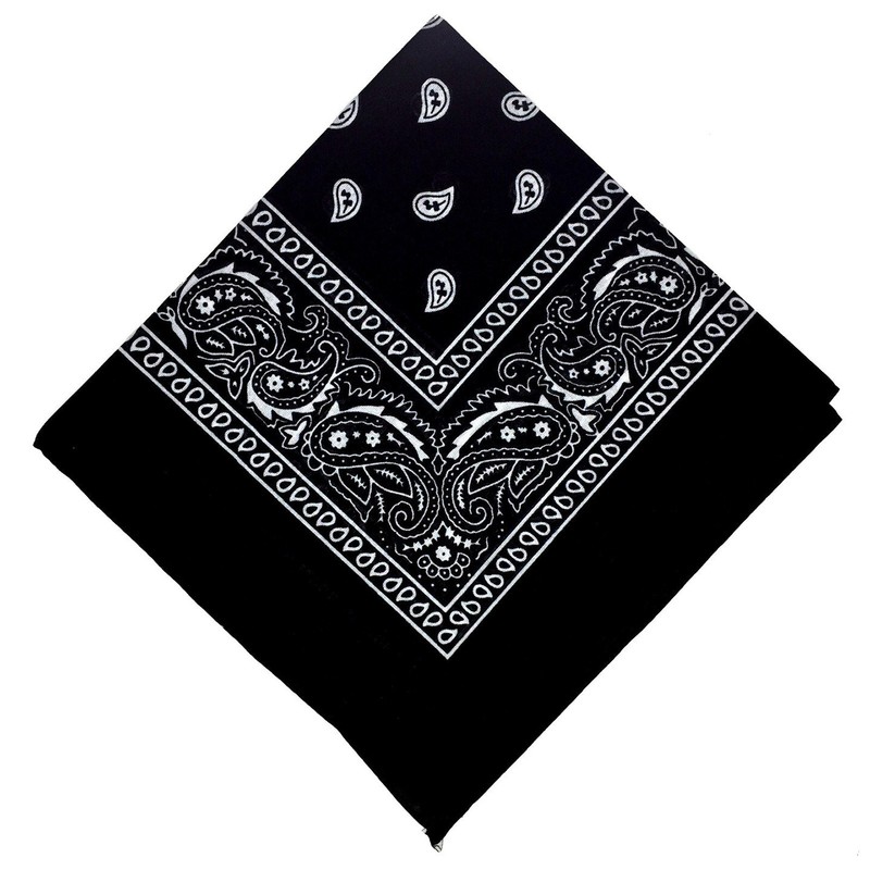2 X Paisley Print Bandana 100% Cotton Head Warp Scarf Face Mask - USA Seller gallery
