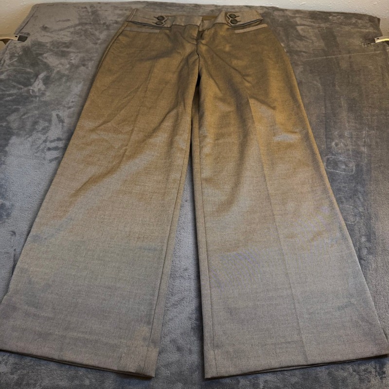The Limited Cassidy Fit Wide Leg Dress Pants Beige Womens size 14 36×33″