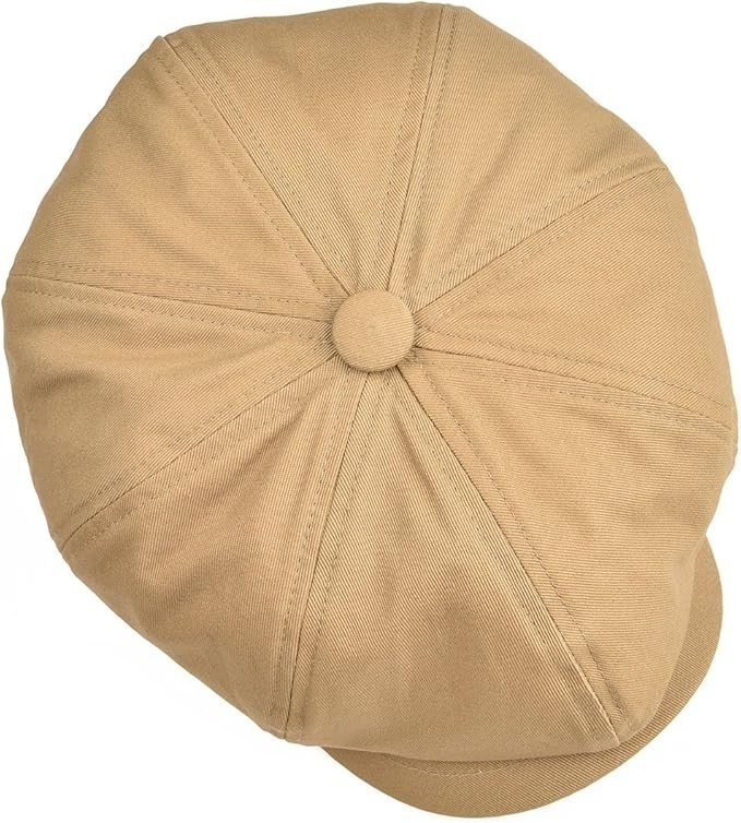 Beige Vintage Retro Newsboy Baker Boy Flat Ivy Gatsby Cabbie Driving Golf Hat gallery