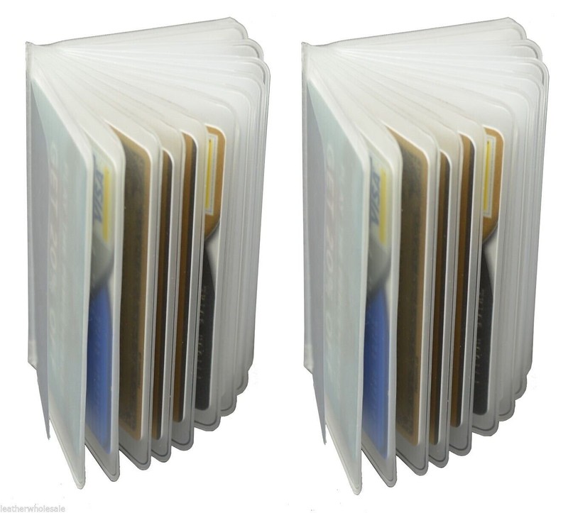 WALLET INSERT SET OF2 PREMIUM QUALITY 12 PAGES CARD PICTURE HOLDER FREE SHIPPING