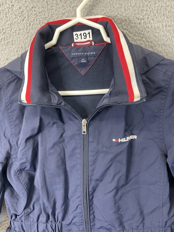 🔥 Tommy Hilfiger • Hooded Jacket Blue Navy Draw String • Women’s Size S gallery