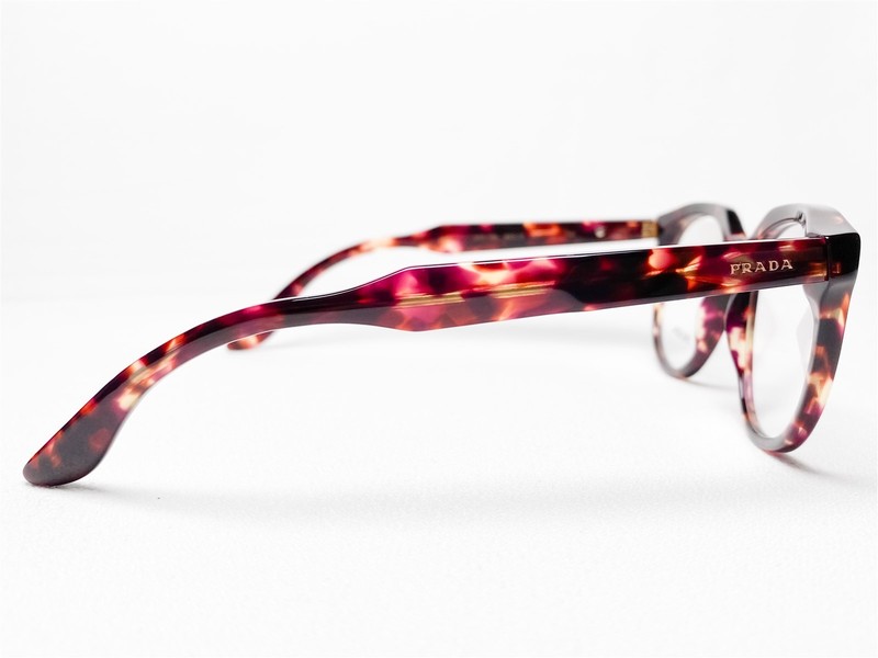 NEW Prada VPR13S UBO-1O1 Women's Eyeglasses Frames Brown/Violet Havana 48/18~140 gallery