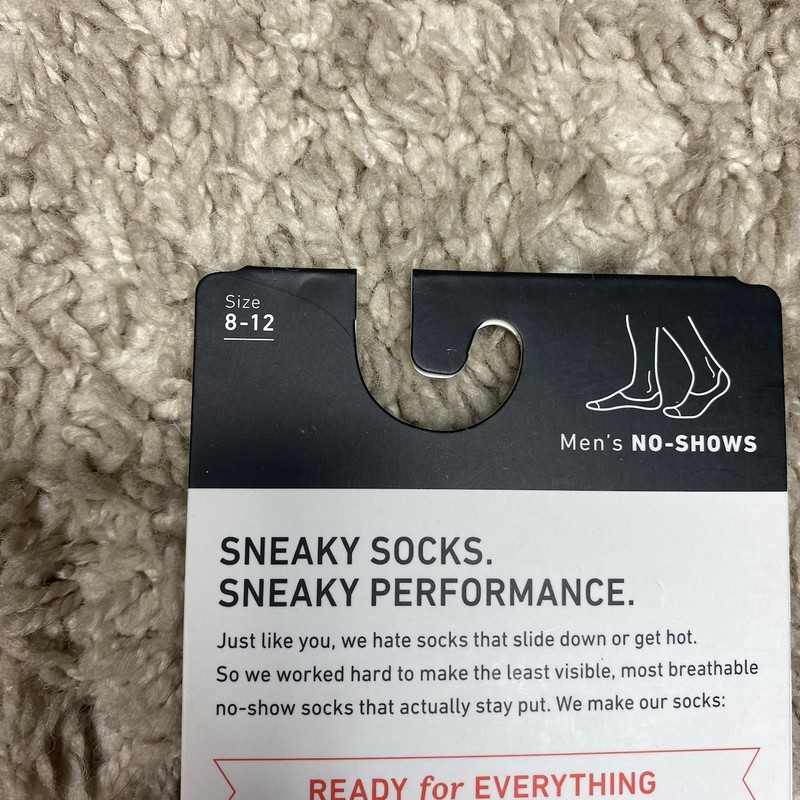 Pair of Thieves Men’s No-Show Socks – Size 8-12 – Black/White Stripe – NWT gallery