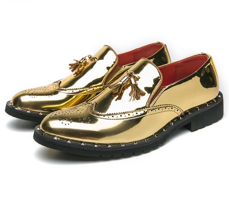 Mens Tassel Carved Loafers Casual Driving Dress Formal Nightclub Party Shoes SZ
