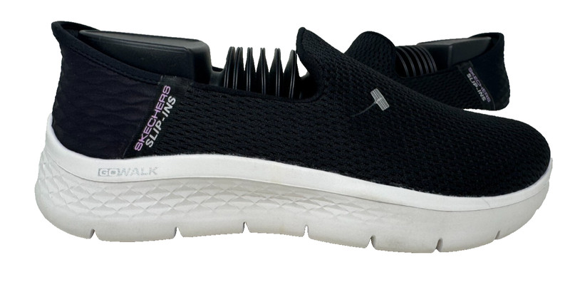 Skechers Women’s Slip-Ins GO WALK Flex Relish Shoes Blk/Wht WIDE Size:6 167G