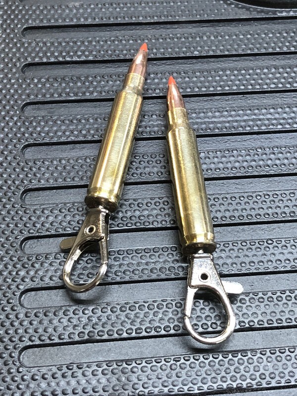 Pair Of .223 5.56 Bullet Zipper Pulls Or Keychains Unique Gift gallery