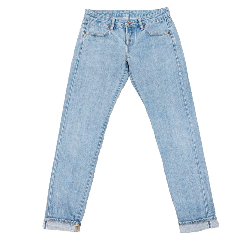 Doublewood Japanese Selvedge Denim Jeans Womens Sz 25, Boyfriend 03 Fit Low Rise