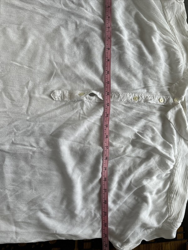Women’s Loft White Petit Top 3/4 buttons. XXLP gallery