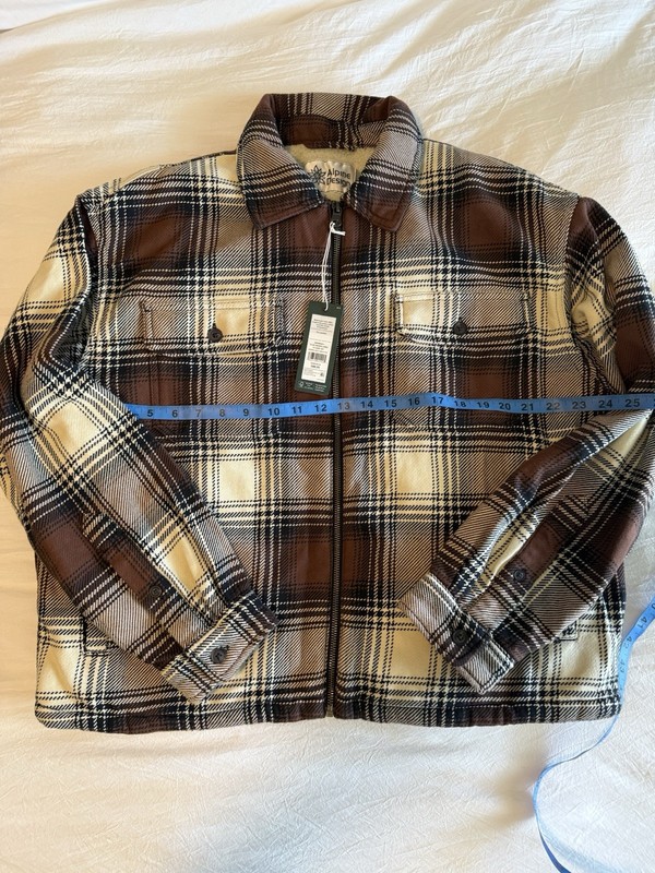Women’s Size Large Sherpa Lined Full Zip NEW Alpine Design Jacket Shacket Plaid
