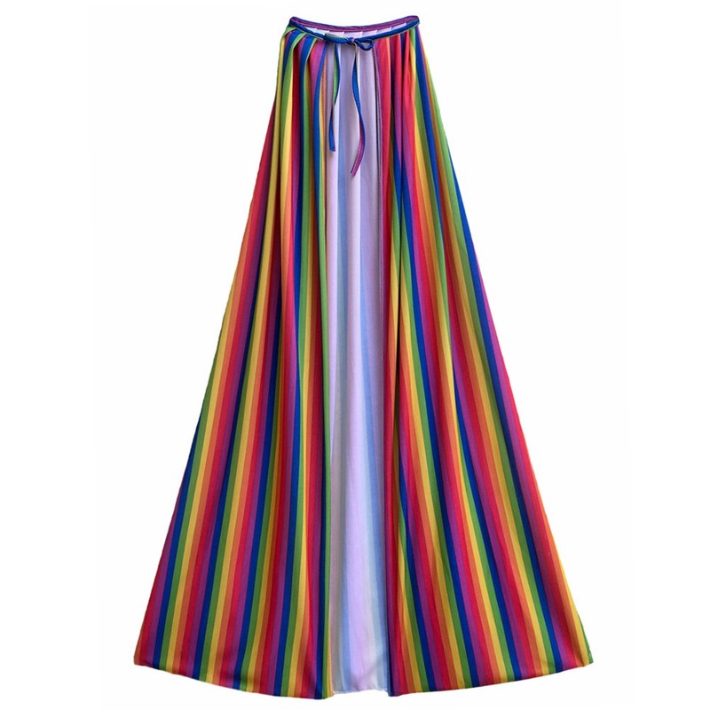 48″ Adult Rainbow Cape ~ SUPERHERO COSPLAY FANTASY PRIDE COSTUME PARTY PARADE