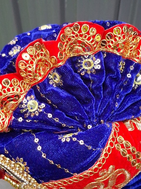 Indian Turban Dulha Safa Pagri Men Groom Wedding Maharajeh Baraati Bollywood Hat gallery