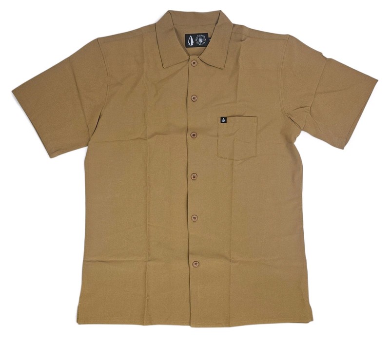 Tachuntfish THF Mojito Coyote Brown Button Up Shirt Mens 2XL Short Sleeve