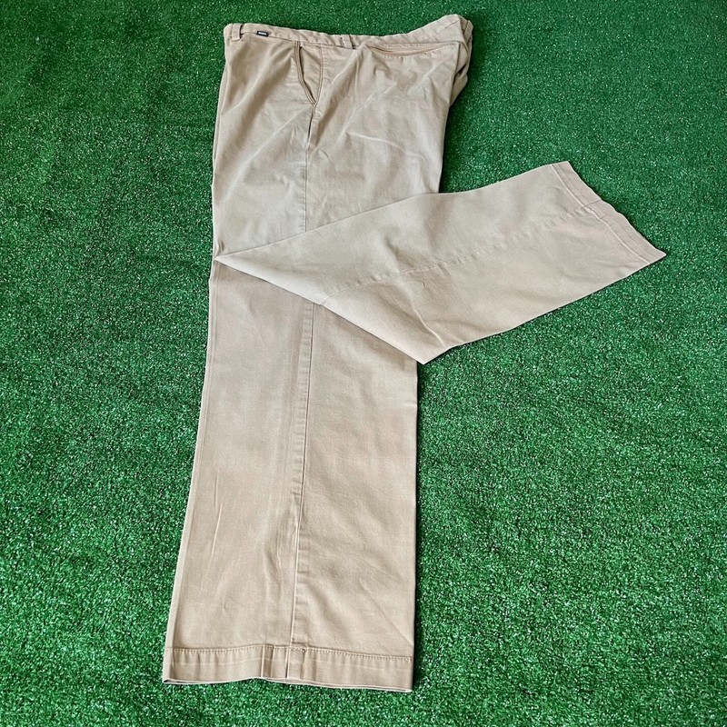 Linksoul Flat Front Slim Fit Easy Care Comfort Crosby Chino Golf Pants Size 40