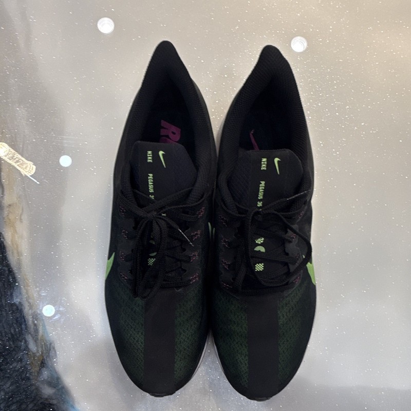 Nike Air Zoom Pegasus 35 Men’s Running Sneakers Black/Green AJ4114-004 gallery
