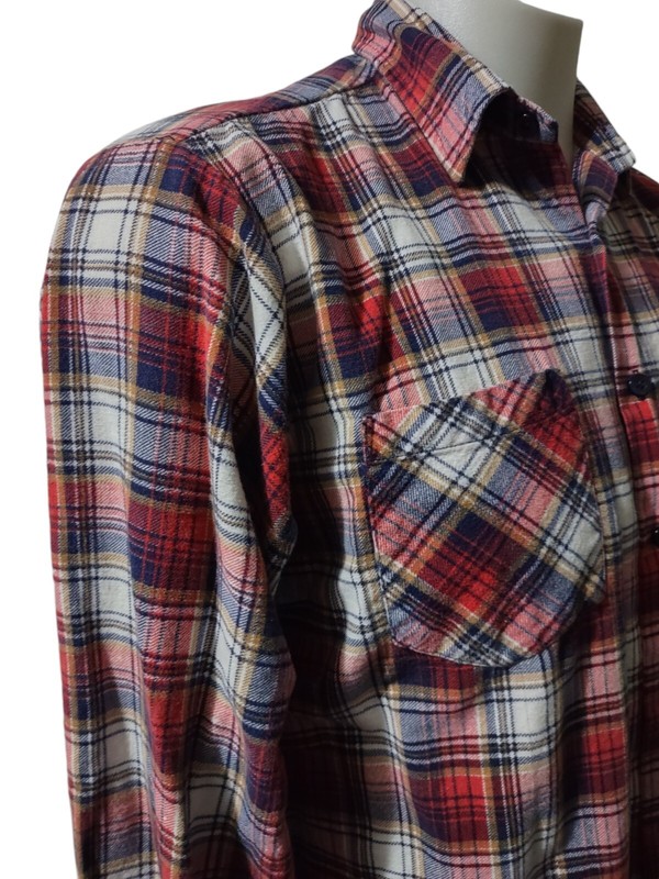 Vintage Saugatuck Dry Goods Flannel Shirt Women's Large Button Up 90s Collared gallery
