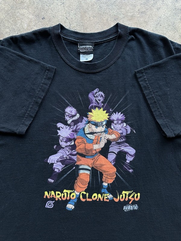 Vintage 2002 Naruto Clone Jutsu T Shirt Anime Adult Size M Ripple Junction RARE