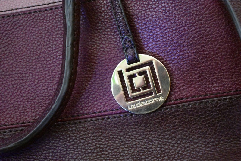 LIZ CLAIBORNE 3 Colored HANDBAG, Hndles & Shoulder strap 5 Pockets 15"x11" gallery