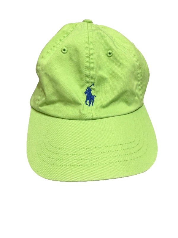 Polo Ralph Lauren Hat Cap Strap Back Mens One Size Green Pony Logo Sports