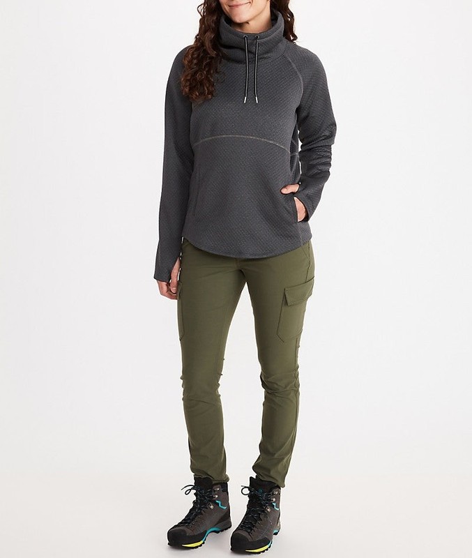 Marmot Quilted Cowl Neck Annie Pullover Jumper Size L 12 14 gallery