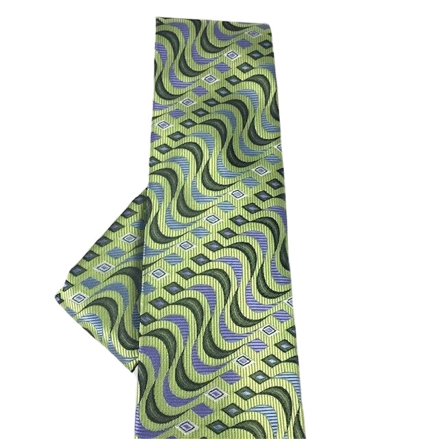 St. Patrick Men's Tie Hanky Lime Green Purple Black Charcoal Gray 3.5 inches gallery