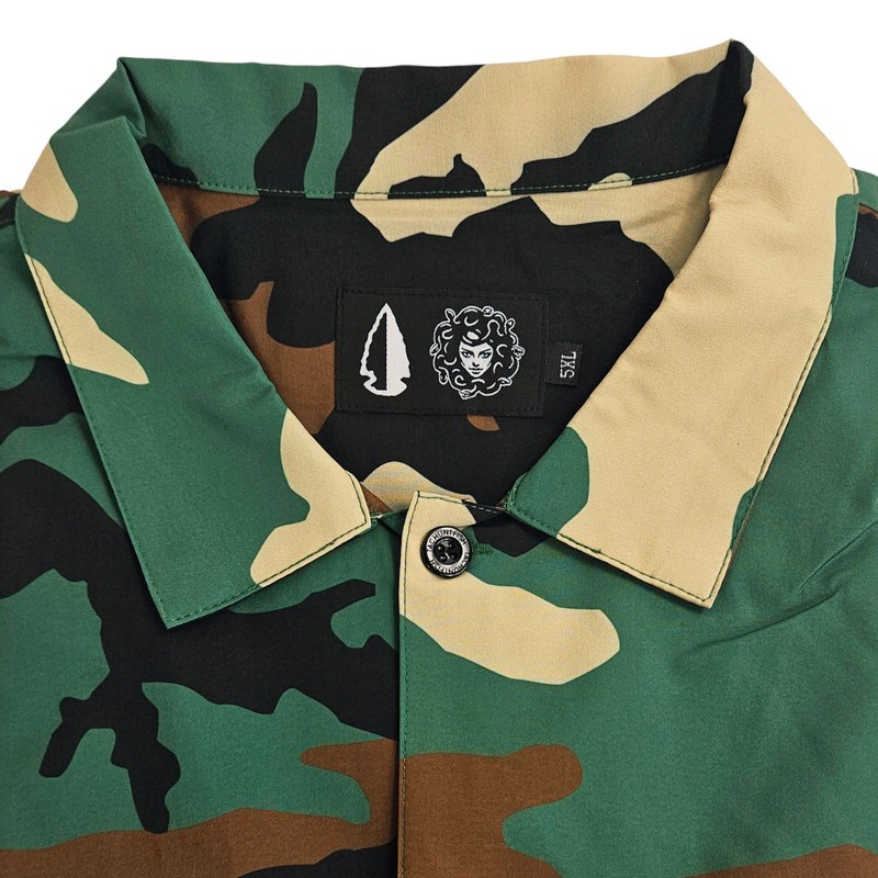 Tachuntfish THF Mojito M81 Camo Button Up Shirt Mens 5XL Original Fit gallery