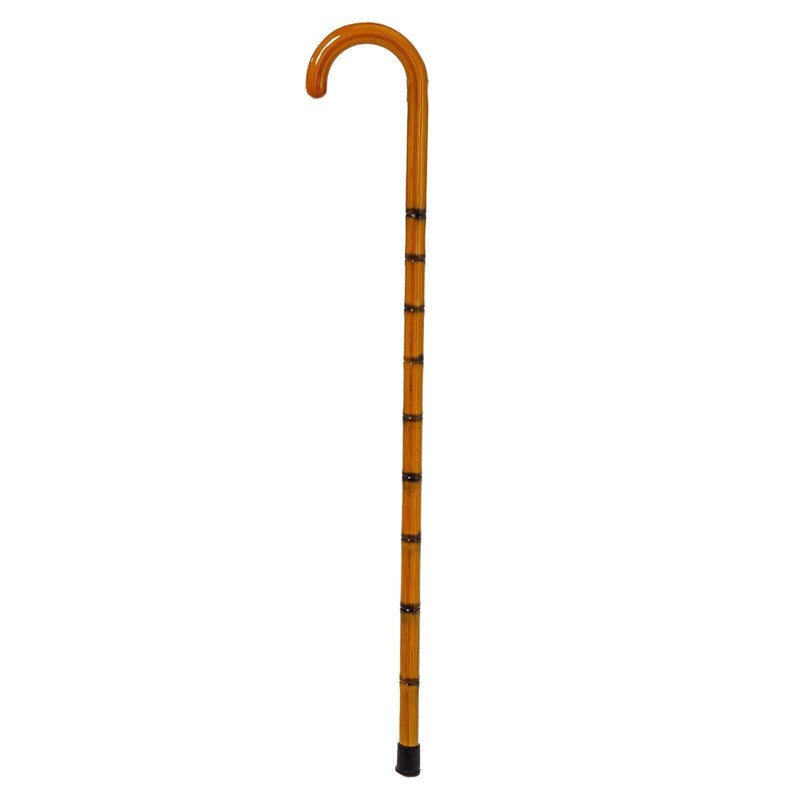 Wooden Fashion Cane Walking Stick – 36 inch Camel Brown Bamboo Style Camel Brown