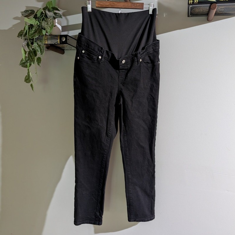 Gap Maternity | Full Panel Skinny Black Maternity Jeans | Size 30/10 Long gallery