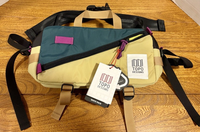 Topo Designs Quick Pack Shoulder & Waist Bag 7.3L Hemp Botanic Green NEW TAGS