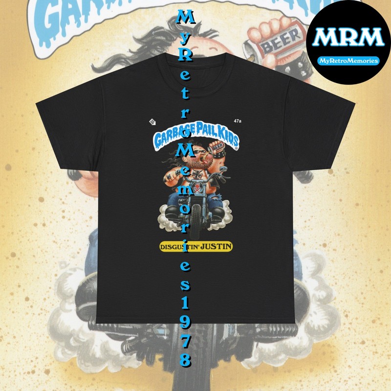 Garbage Pail Kids Disgustin’ Justin or Vile Kyle T-shirt S-5XL GPK Retro Tee