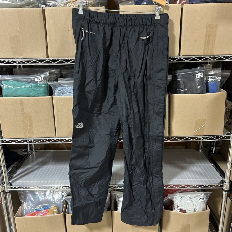 The North Face HyVent DT Pants Mens Medium Black Nylon Windbreaker Shell 30×30