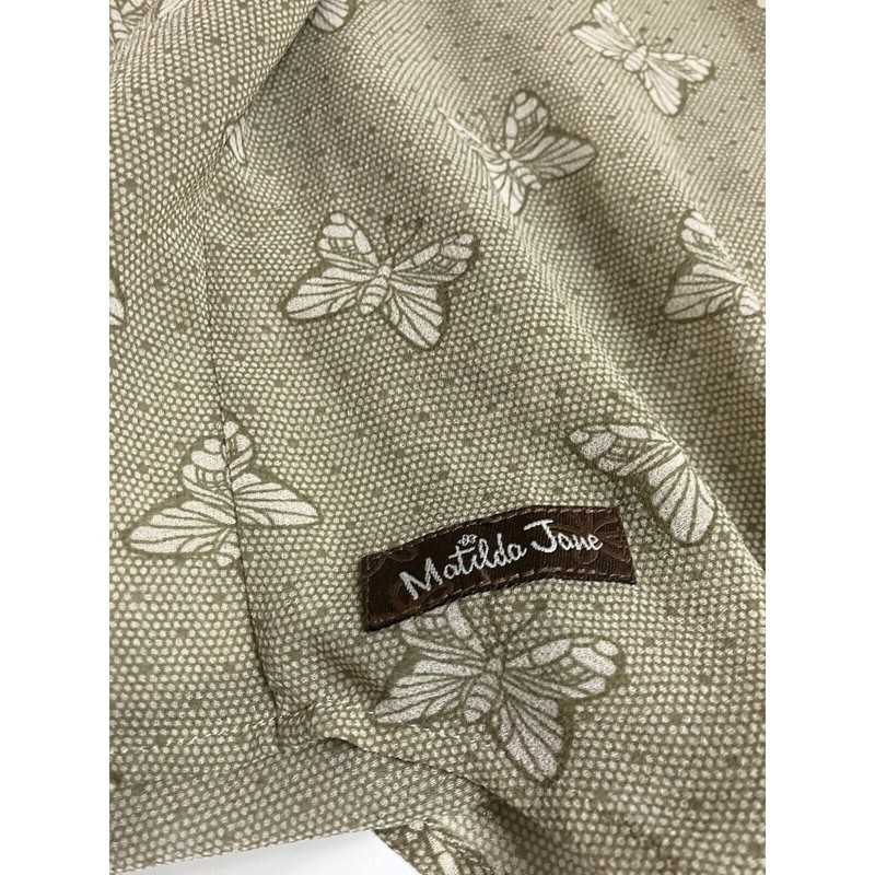 Matilda Jane Monarch Butterfly Semi Sheer Blouse Women Size Medium gallery