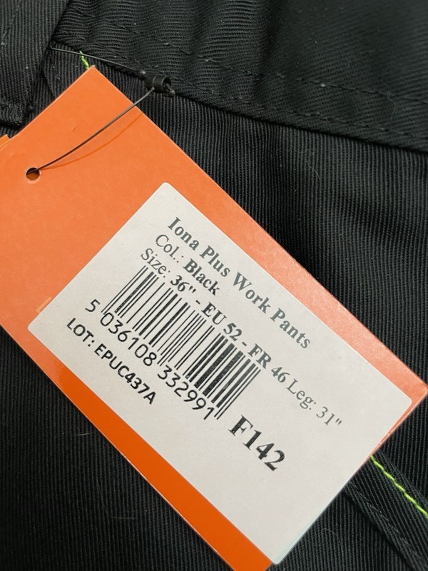 NEW Portwest F142 Iona Plus Work Safety Pants 36x31 Reflective Adjustable gallery