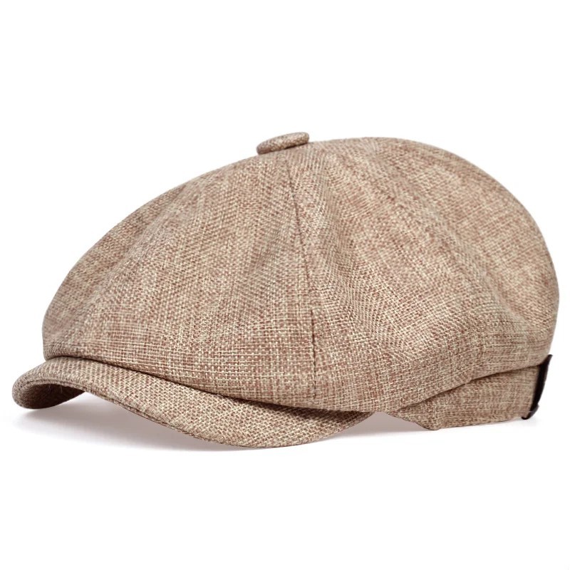 Vintage Newsboy Cap Gatsby Hat Classic 8 Panel Flat Ivy Cabbie Driver Cap gallery