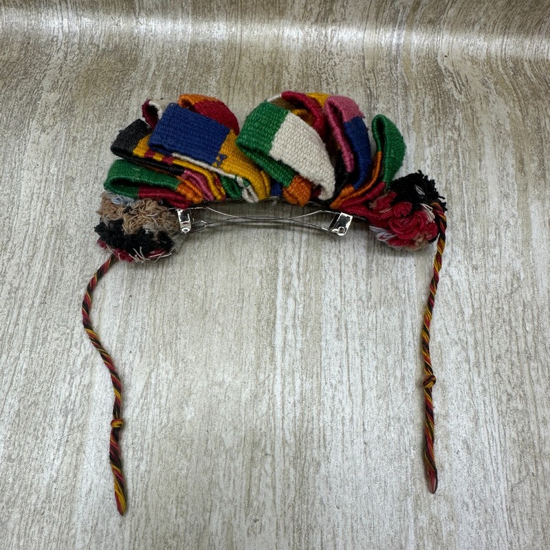 Peruvian Artisan Handcrafted Multicolor Dancers Hair Clip Barrette Mexican
