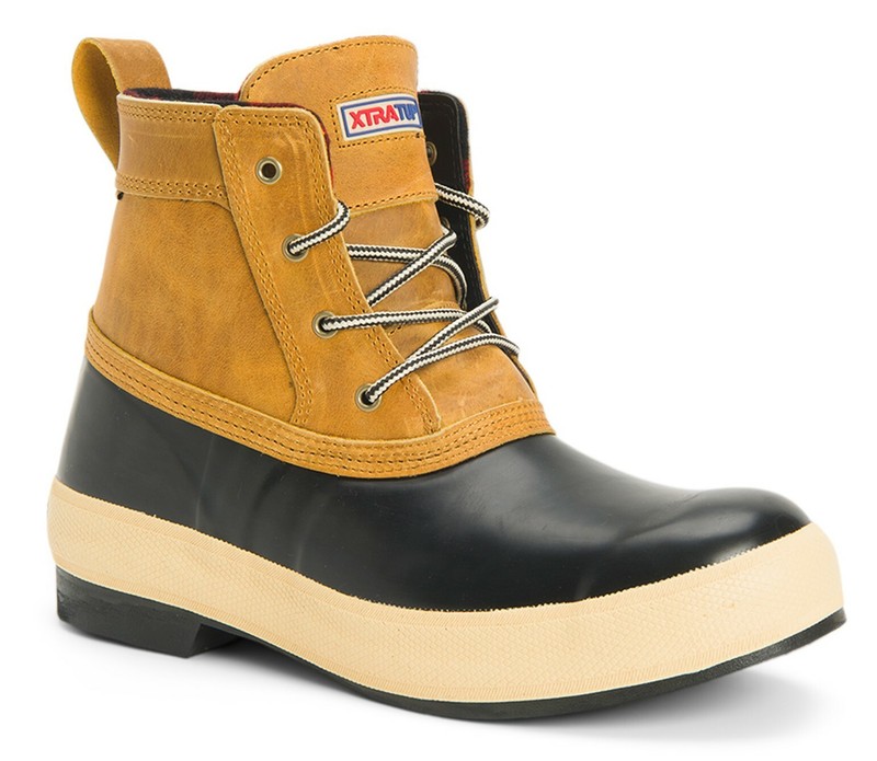 Xtratuf Men’s 6 Inch Legacy Lace Boot – Black/Amber Gold