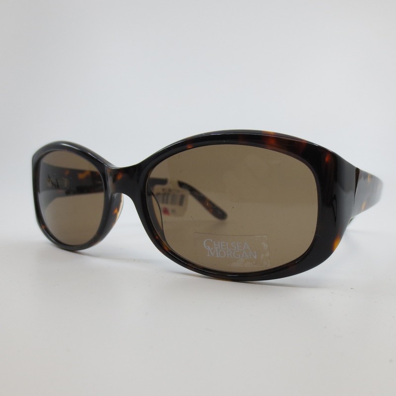 Chelsea Morgan Suns Sunglasses Tortoise Oval Frames CMS 6006 TO 53-16-130 Brown gallery