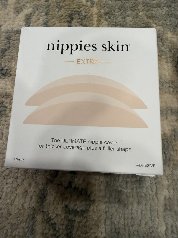 Nippies skin EXTRA B-SIX 1-Pair Adhesive Covers One Size Nude Color NIB NEW